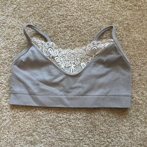 Auden Light Gray Lace Bandeau
